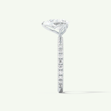 1.5 CT Pear Cut Pave Lab-Grown Diamond Engagement Ring