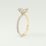 2.0 CT Asscher Cut Pave Lab-Grown Diamond Engagement Ring 5