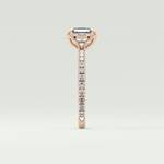 2.0 CT Asscher Cut Pave Lab-Grown Diamond Engagement Ring 10