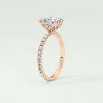 2.0 CT Asscher Cut Pave Lab-Grown Diamond Engagement Ring 11