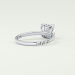 2.0 CT Asscher Cut Pave Lab-Grown Diamond Engagement Ring 14