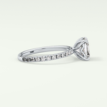 2.0 CT Asscher Cut Pave Lab-Grown Diamond Engagement Ring 15