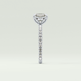 2.0 CT Asscher Cut Pave Lab-Grown Diamond Engagement Ring 16