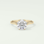 2.0 CT Round Cut Solitaire Lab-Grown Diamond Engagement Ring 1