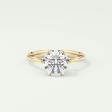 2.0 CT Round Cut Solitaire Lab-Grown Diamond Engagement Ring 1