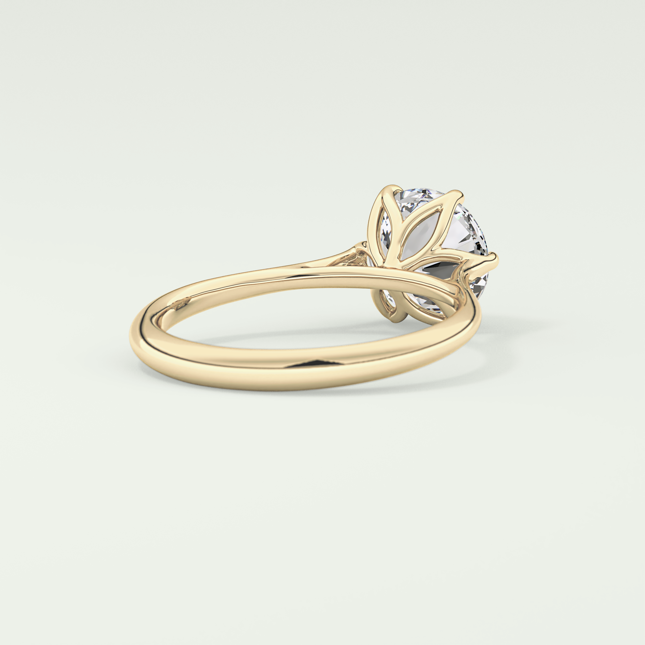 2.0 CT Round Cut Solitaire Lab-Grown Diamond Engagement Ring 2