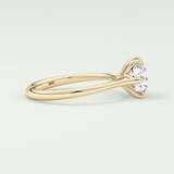 2.0 CT Round Cut Solitaire Moissanite Engagement Ring 3