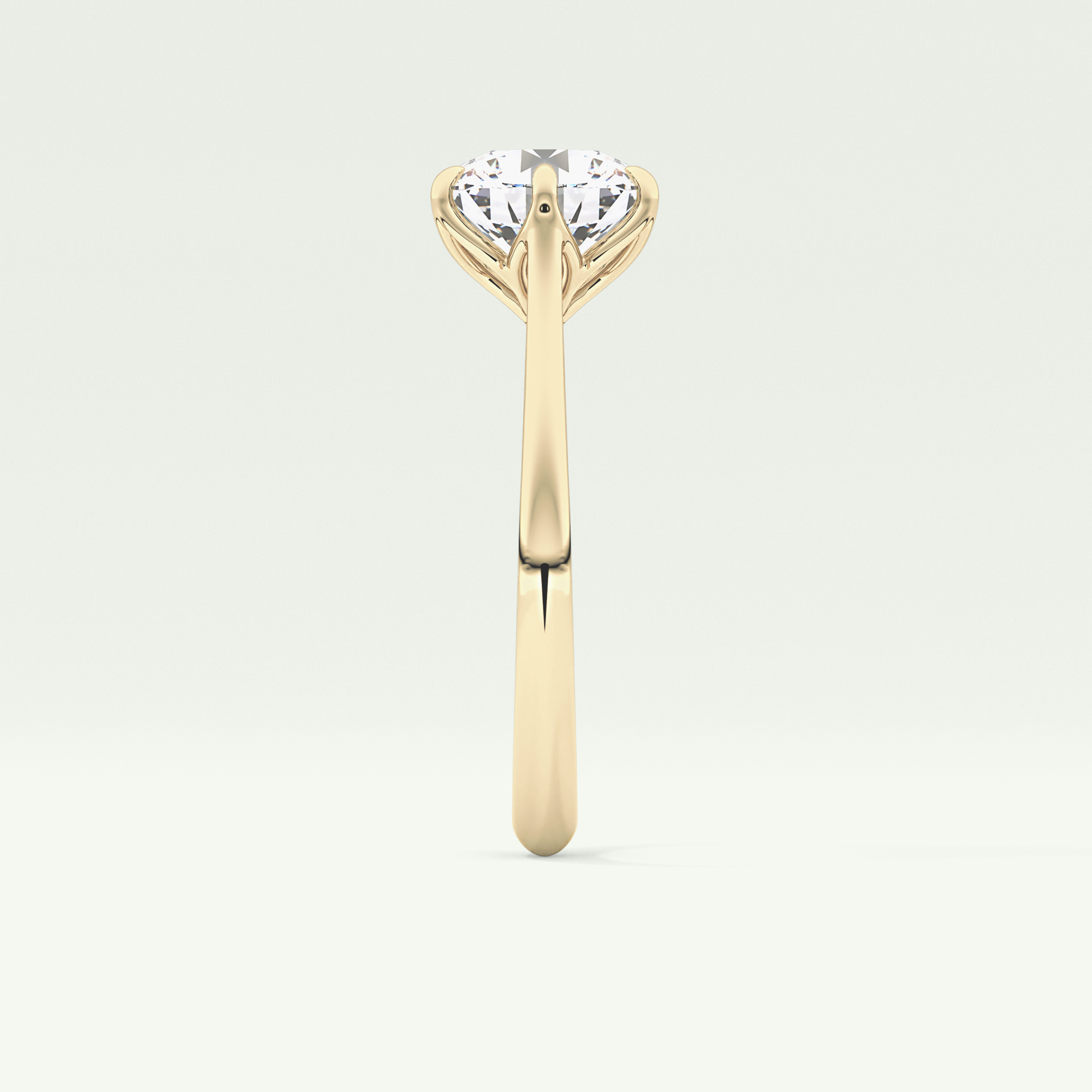 2.0 CT Round Cut Solitaire Lab-Grown Diamond Engagement Ring 4