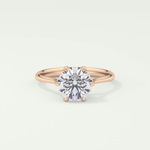 2.0 CT Round Cut Solitaire Lab-Grown Diamond Engagement Ring 7