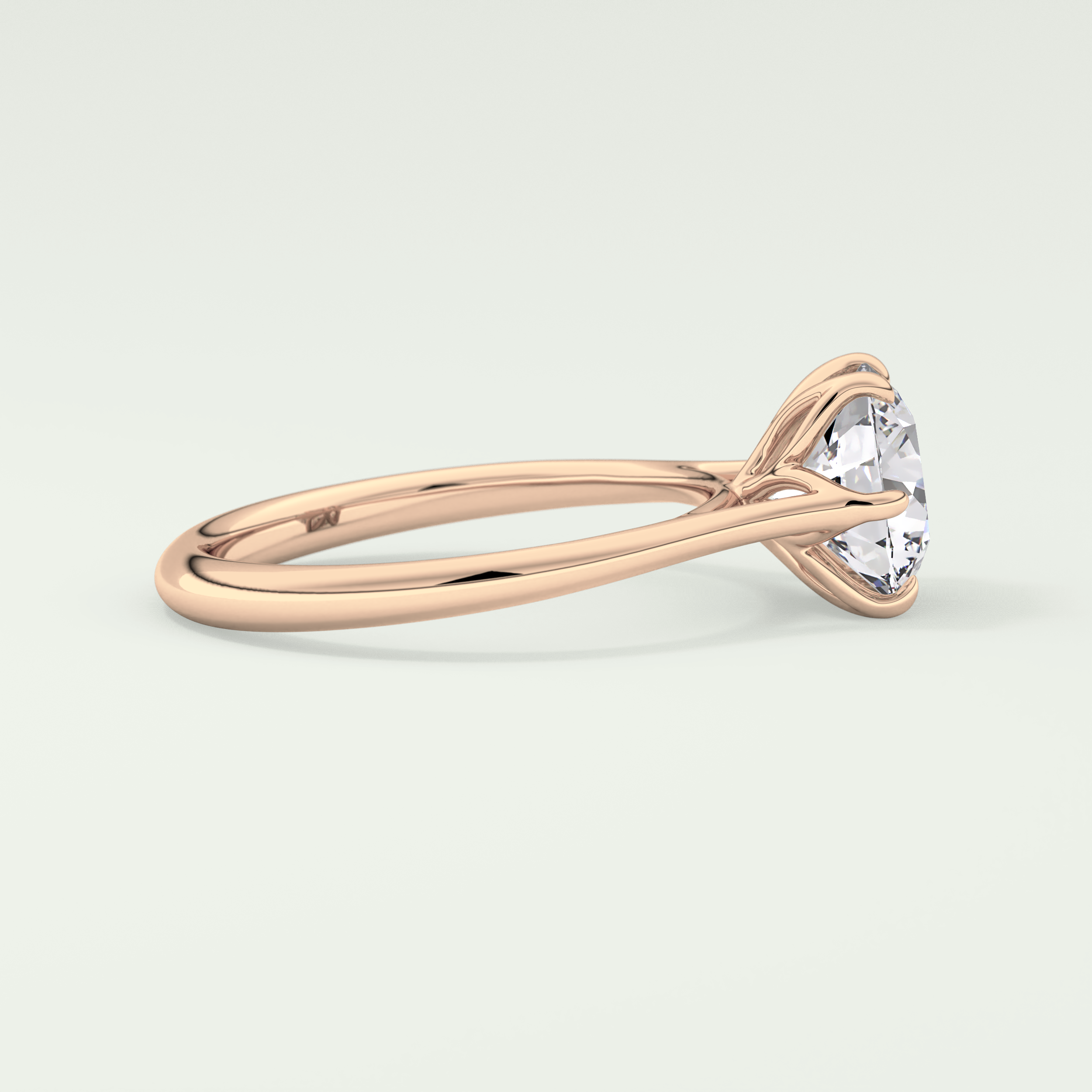 2.0 CT Round Cut Solitaire Lab-Grown Diamond Engagement Ring 9