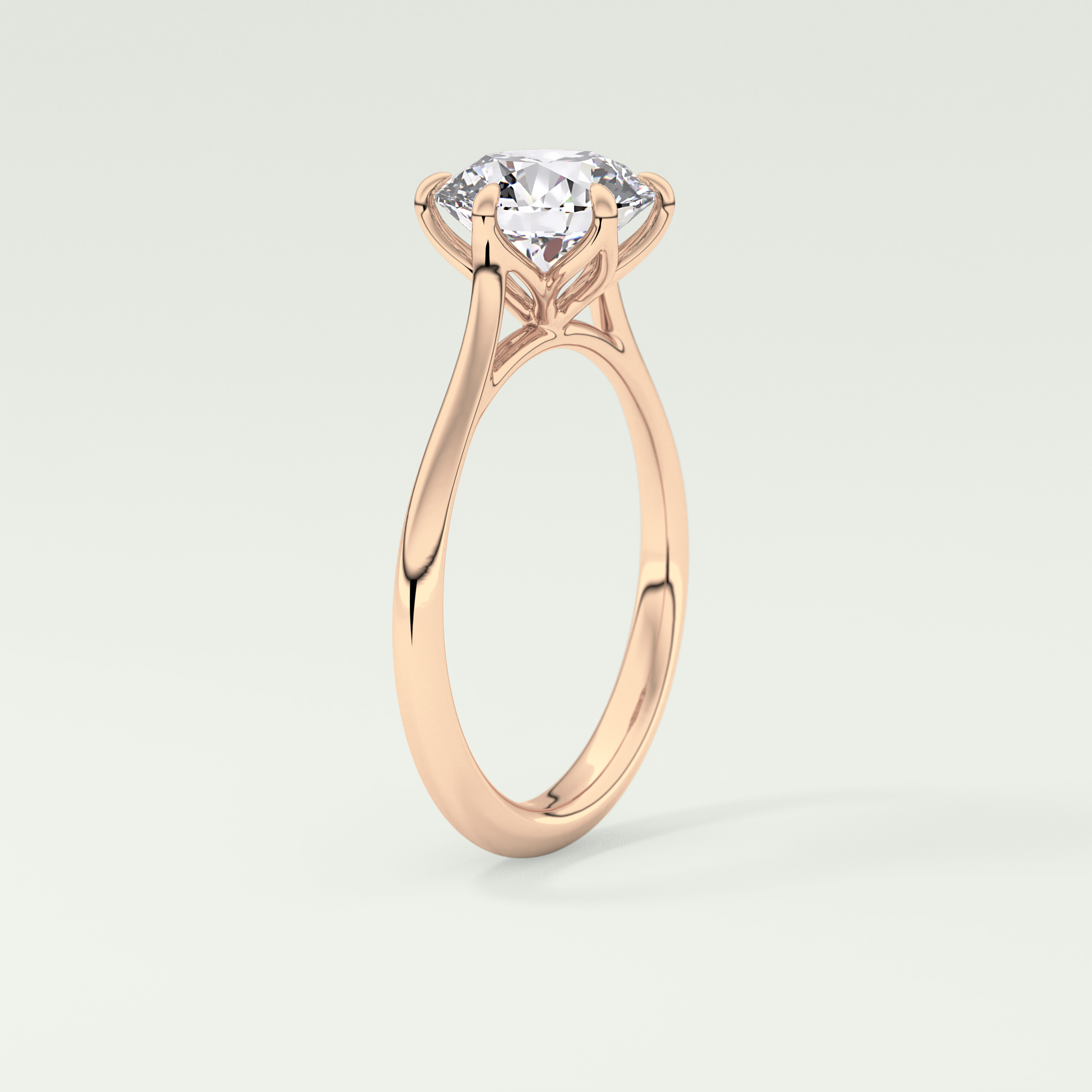 2.0 CT Round Cut Solitaire Lab-Grown Diamond Engagement Ring 11
