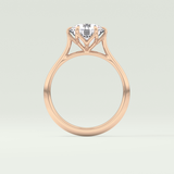 2.0 CT Round Cut Solitaire Lab-Grown Diamond Engagement Ring 12