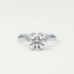 2.0 CT Round Cut Solitaire Lab-Grown Diamond Engagement Ring 13