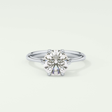 2.0 CT Round Cut Solitaire Lab-Grown Diamond Engagement Ring 13