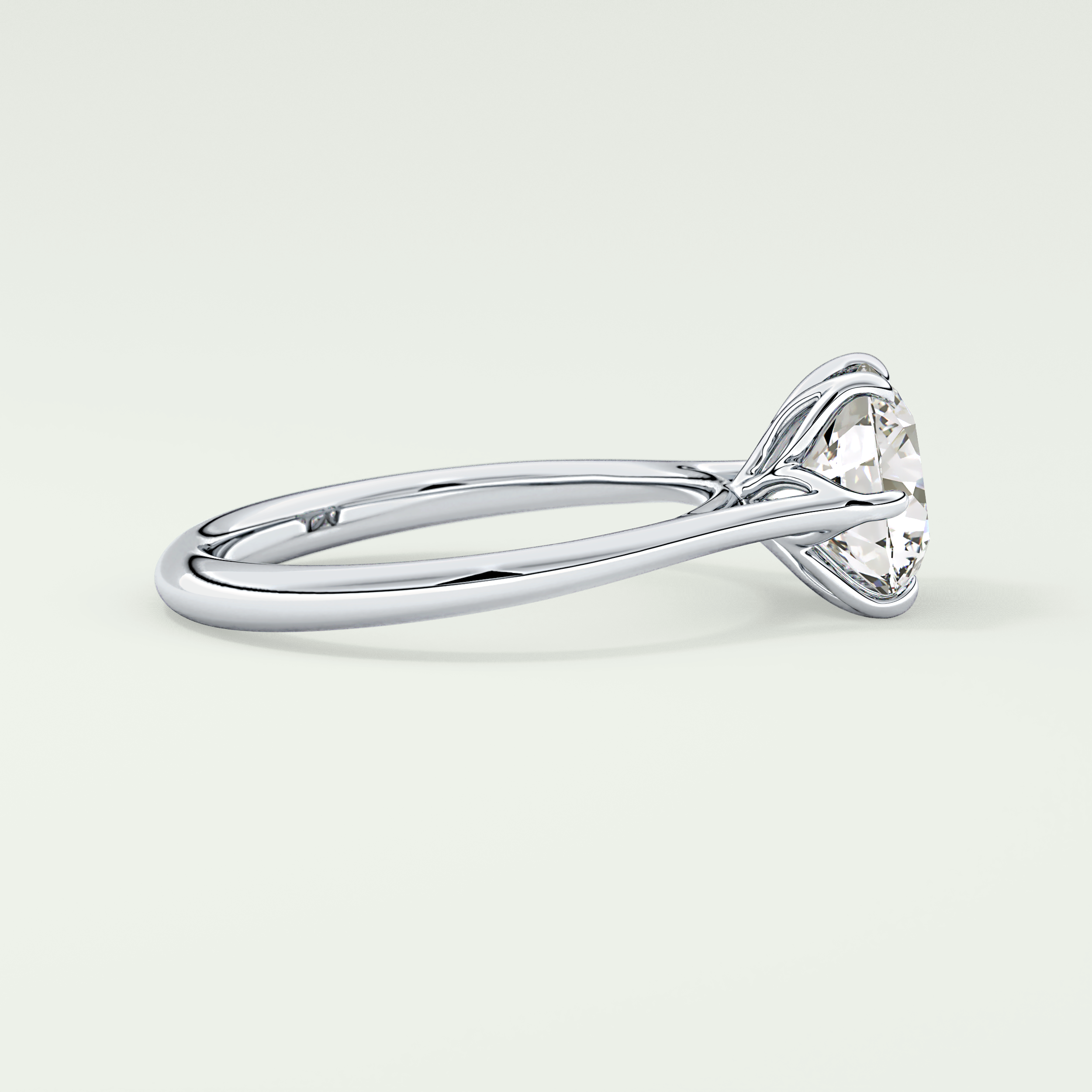 2.0 CT Round Cut Solitaire Lab-Grown Diamond Engagement Ring 15