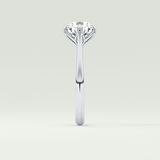 2.0 CT Round Cut Solitaire Lab-Grown Diamond Engagement Ring 16
