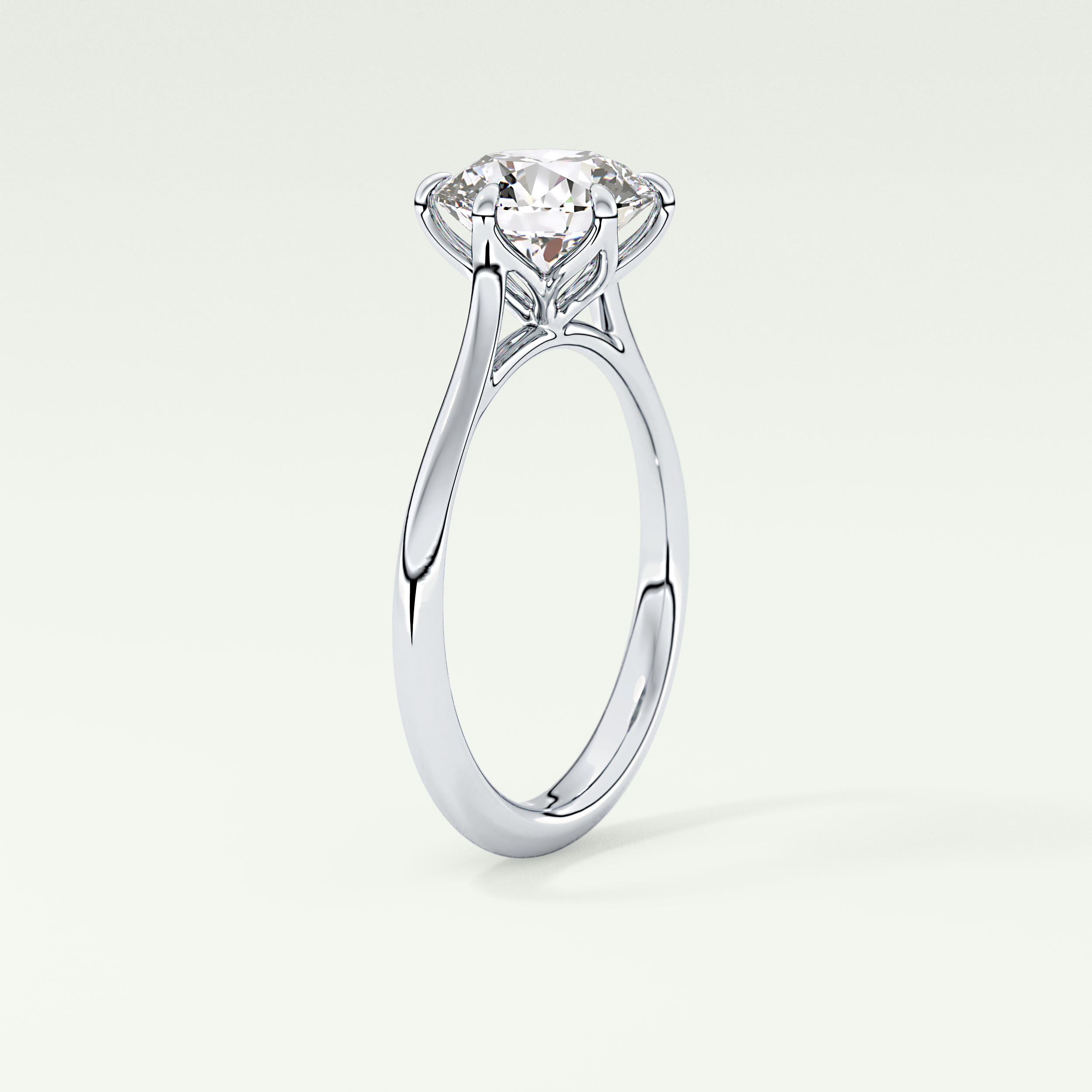 2.0 CT Round Cut Solitaire Lab-Grown Diamond Engagement Ring 17