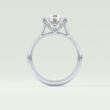 2.0 CT Round Cut Solitaire Lab-Grown Diamond Engagement Ring 18