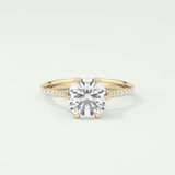 2.0 CT Round Cut Pave Style Lab-Grown Diamond Engagement Ring 1
