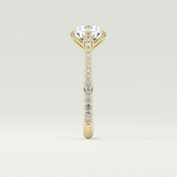 2.0 CT Round Cut Pave Style Lab-Grown Diamond Engagement Ring 4