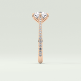2.0 CT Round Cut Pave Style Lab-Grown Diamond Engagement Ring 10