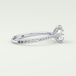 2.0 CT Round Cut Pave Style Lab-Grown Diamond Engagement Ring 15