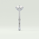 2.0 CT Round Cut Pave Style Lab-Grown Diamond Engagement Ring 16