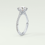 2.0 CT Round Cut Pave Style Lab-Grown Diamond Engagement Ring 17