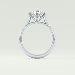 2.0 CT Round Cut Pave Style Lab-Grown Diamond Engagement Ring 18