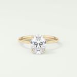 1.5 CT Oval Cut Solitaire Lab-Grown Diamond Engagement Ring 1