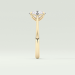 1.5 CT Oval Cut Solitaire Lab-Grown Diamond Engagement Ring 4
