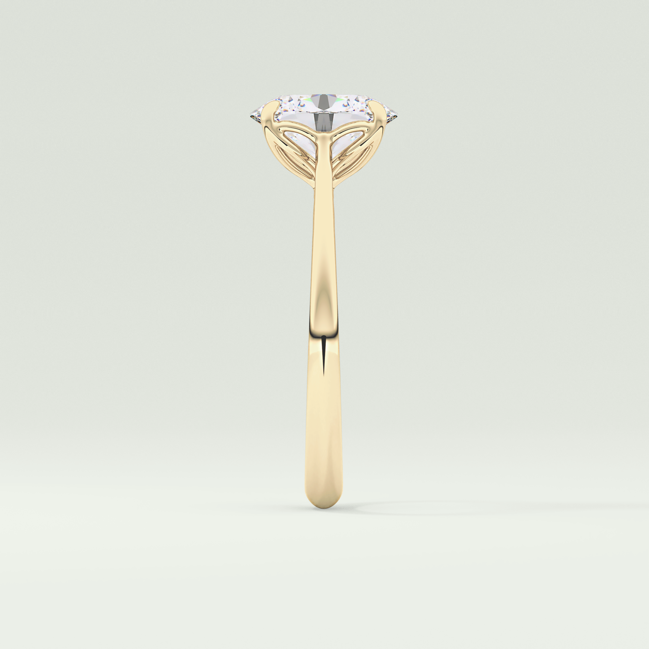1.5 CT Oval Cut Solitaire Lab-Grown Diamond Engagement Ring 4
