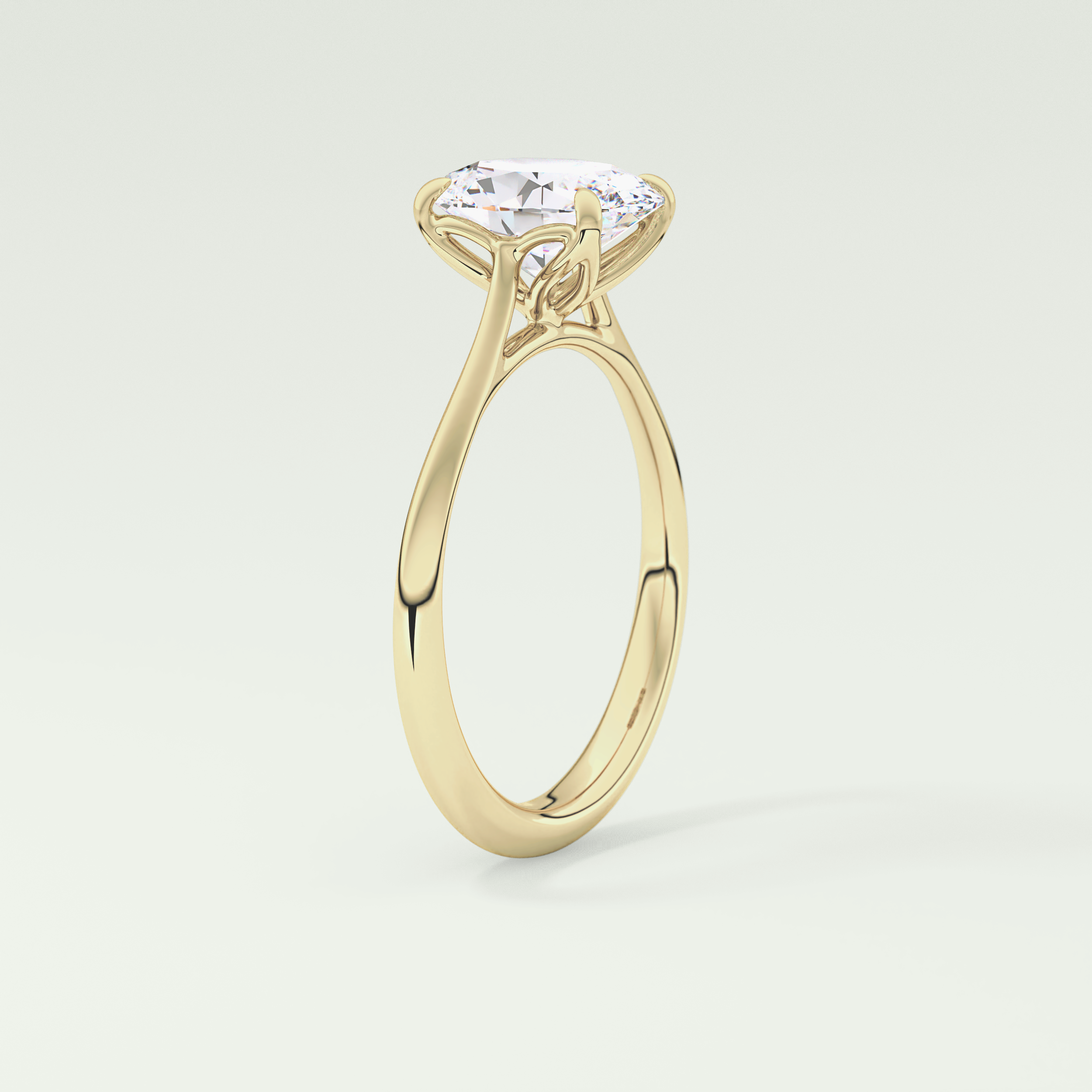 1.5 CT Oval Cut Solitaire Lab-Grown Diamond Engagement Ring 5