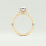 1.5 CT Oval Cut Solitaire Lab-Grown Diamond Engagement Ring 6
