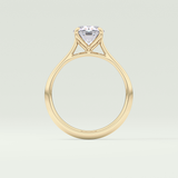 1.5 CT Oval Cut Solitaire Lab-Grown Diamond Engagement Ring 6