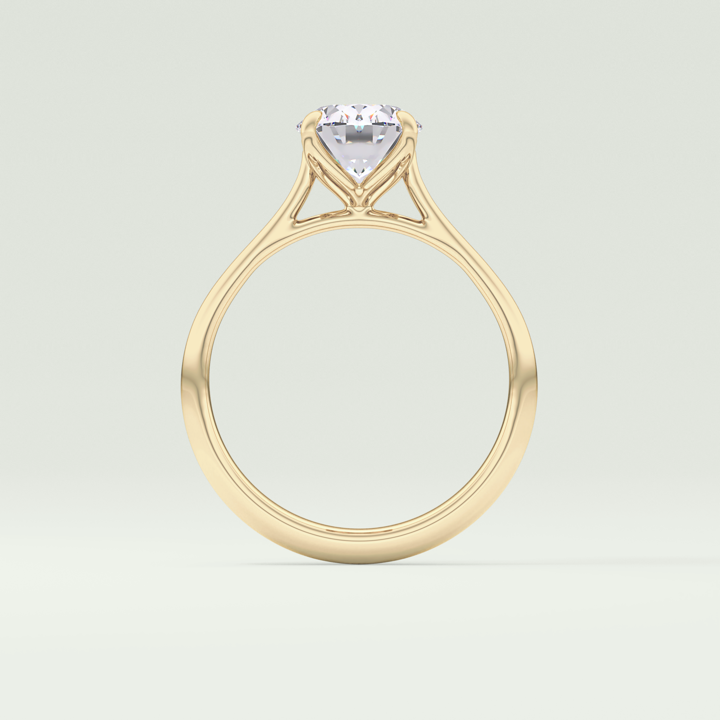 1.5 CT Oval Cut Solitaire Lab-Grown Diamond Engagement Ring 6