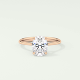 1.5 CT Oval Cut Solitaire Lab-Grown Diamond Engagement Ring 7