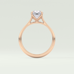 1.5 CT Oval Cut Solitaire Lab-Grown Diamond Engagement Ring 12