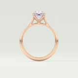 1.5 CT Oval Cut Solitaire Lab-Grown Diamond Engagement Ring 12