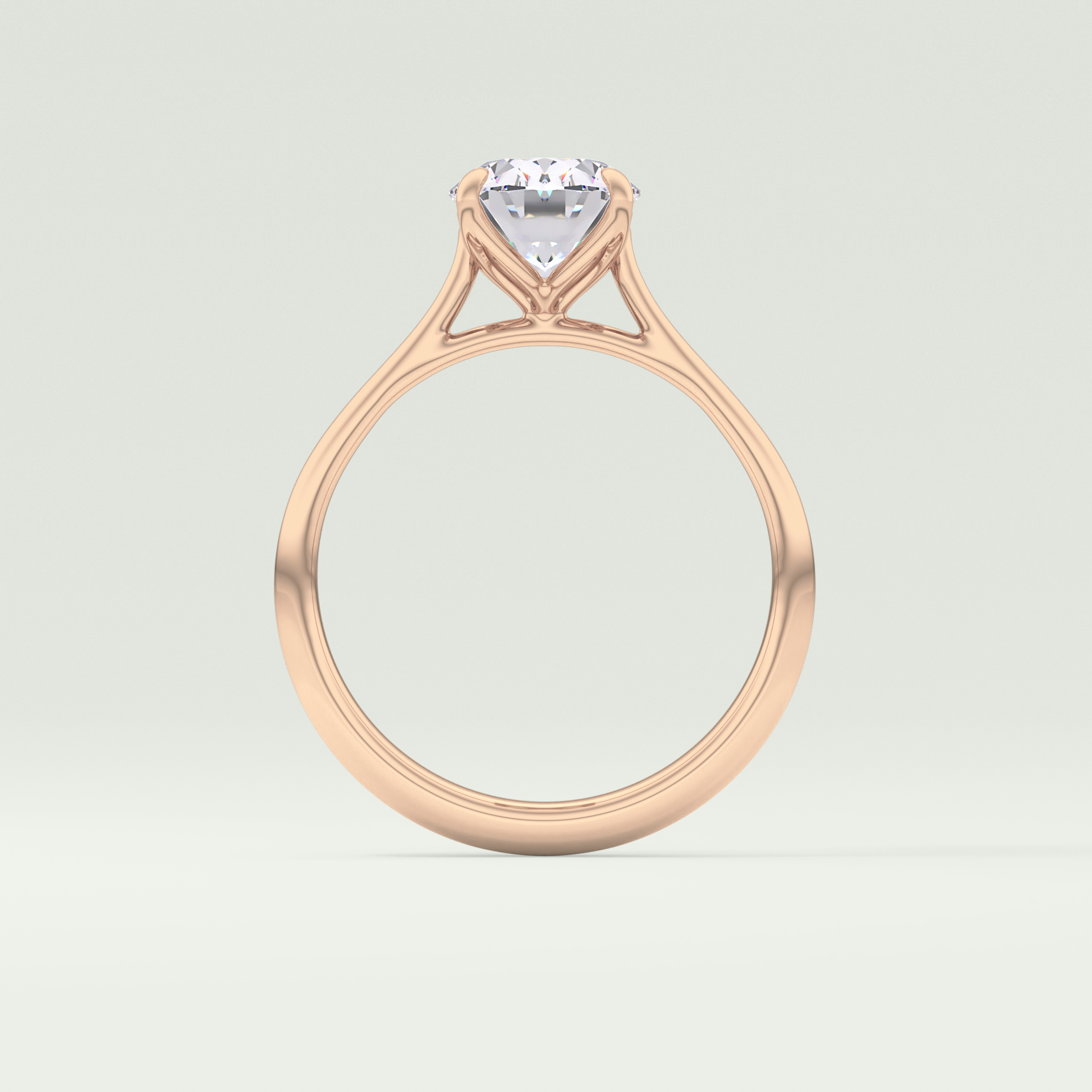 1.5 CT Oval Cut Solitaire Lab-Grown Diamond Engagement Ring 12