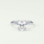 1.5 CT Oval Cut Solitaire Lab-Grown Diamond Engagement Ring 13