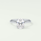 1.5 CT Oval Cut Solitaire Lab-Grown Diamond Engagement Ring 13