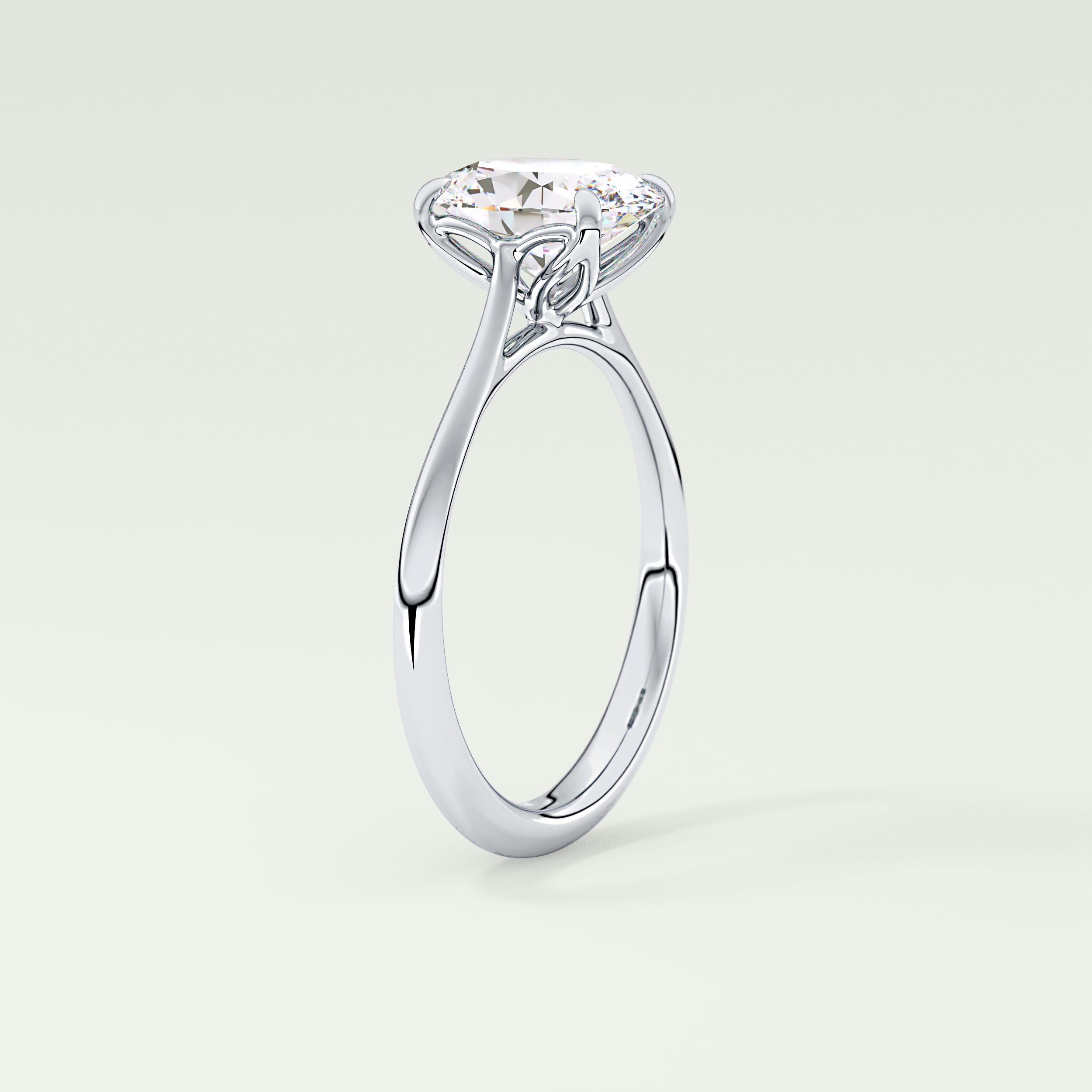 1.5 CT Oval Cut Solitaire Lab-Grown Diamond Engagement Ring 17