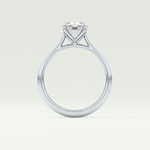 1.5 CT Oval Cut Solitaire Lab-Grown Diamond Engagement Ring 18