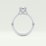 1.5 CT Oval Cut Solitaire Lab-Grown Diamond Engagement Ring 18