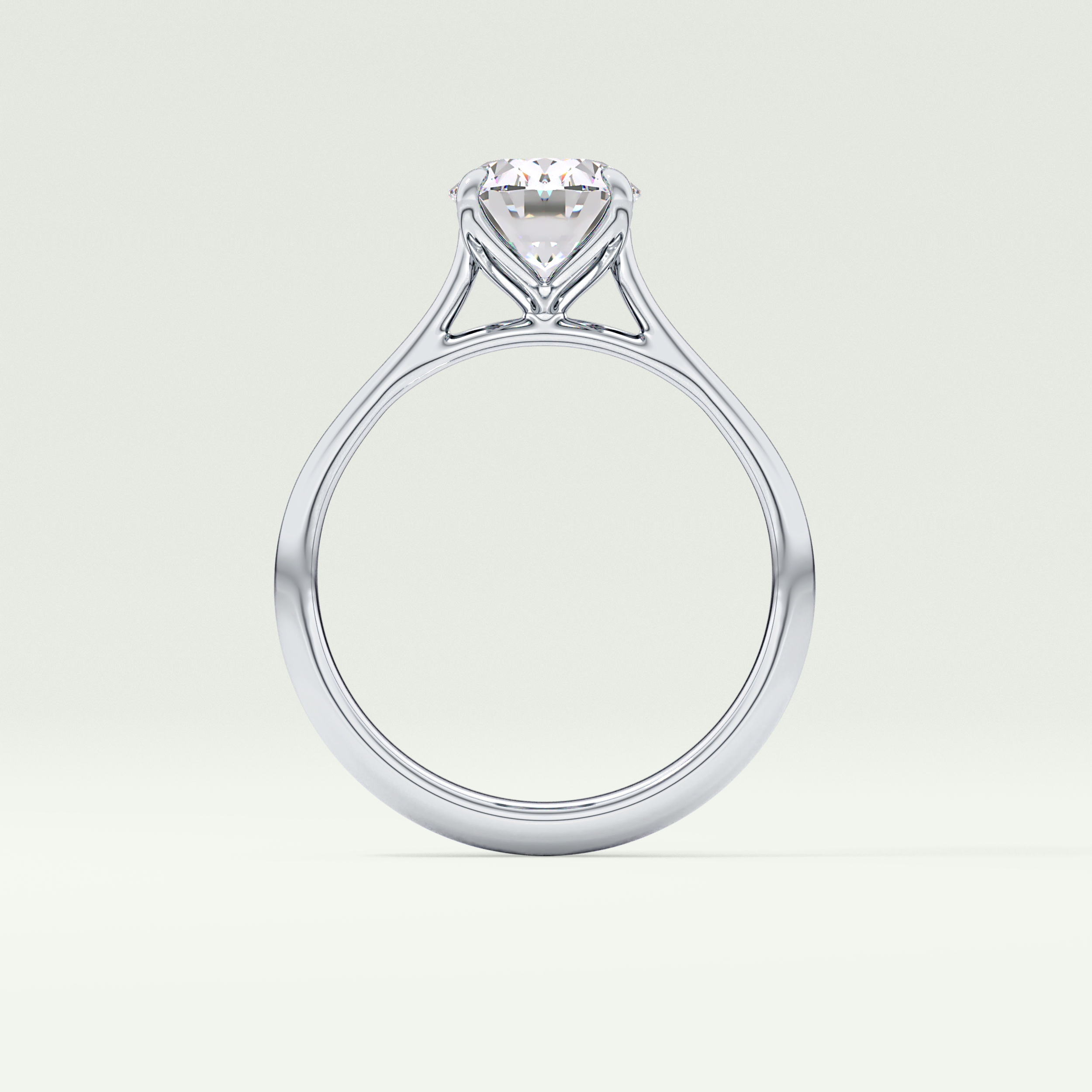 1.5 CT Oval Cut Solitaire Lab-Grown Diamond Engagement Ring 18