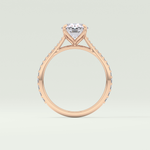 1.5 CT Oval Cut Pave Style Lab-Grown Diamond Engagement Ring 12