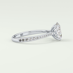 1.5 CT Oval Cut Pave Style Lab-Grown Diamond Engagement Ring 15