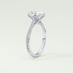 1.5 CT Oval Cut Pave Style Lab-Grown Diamond Engagement Ring 17