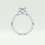 1.5 CT Oval Cut Pave Style Lab-Grown Diamond Engagement Ring 18